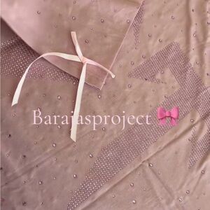 Barajas Project CT beaded with Pink bow oversized Shirt